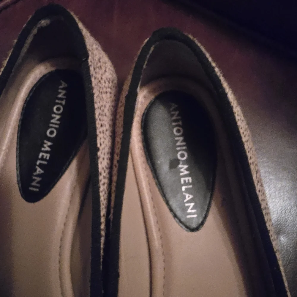 Antonio Melani Leopard Calf Hair Flats 6